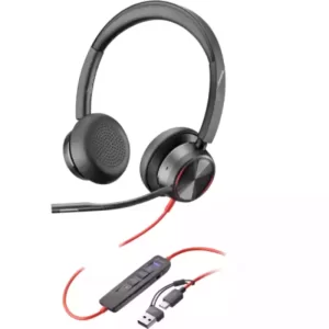 PLANTRONICS BLACKWIRE 3320, UC, STEREO USB-A CORDED HEADSET