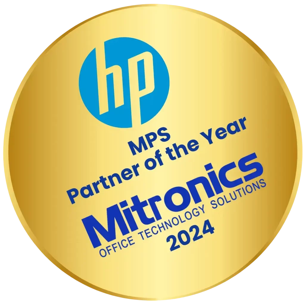 HP MPS Partner of the Year Mitronics 2024 Award