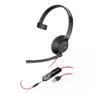 PLANTRONICS BLACKWIRE C5210 UC MONO CORDED HEADSET, 3.5MM USB-A