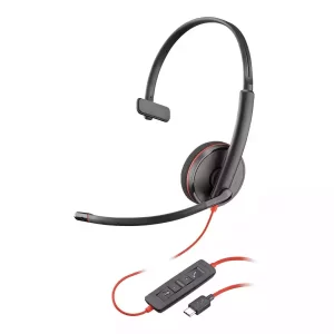 PLANTRONICS BLACKWIRE C3210 UC MONO CORDED HEADSET USB-C