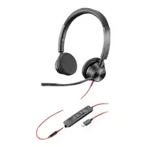 PLANTRONICS BLACKWIRE 3325 UC , STEREO , CORDED HEADSET 3.5MM USB-C