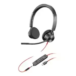 PLANTRONICS BLACKWIRE 3325 MS , STEREO CORDED HEADSET USB-C