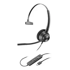 PLANTRONICS ENCOREPRO EP310 STEREO CORDED HEADSET USB-C