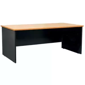 OXLEY DESK 1800 X 750 X 730MM BEECH/IRONSTONE