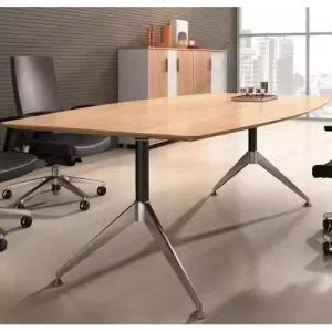 POTENZA BOARDROOM TABLE 2400 X 1200 X 750MM VIRGINIA WALNUT MELAMINE