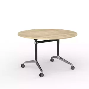 Modulus Flip Table in black- 1200R New Oak Top