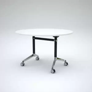 Modulus Flip Table in black- 1200R White Top
