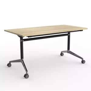 Modulus Flip Table in black- 1500 x 750mm New Oak Top