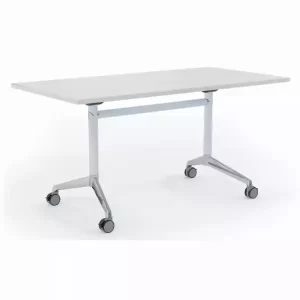 Modulus Flip Table in White- 1500 x 750mm White Top