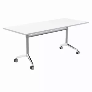 Modulus Flip Table in White- 1800 x 600mm White Top