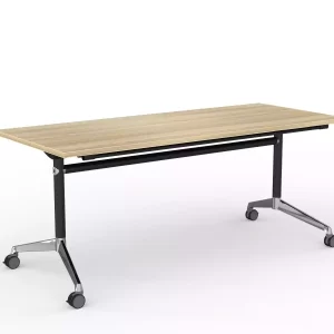 Modulus Flip Table in black- 1800 x 750mm New Oak Top