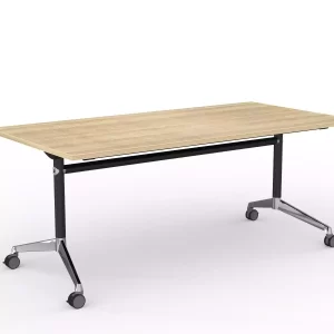 Modulus Flip Table in black- 1800 x 900mm New Oak Top