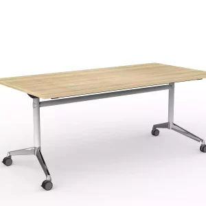 Modulus Flip Table in White- 1800 x 900mm New Oak Top