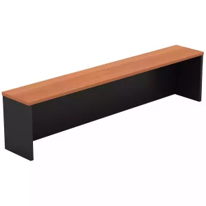 OM DESK RECEPTION HOB TOP 1500 X 300 X 380MM CHERRY/CHARCOAL