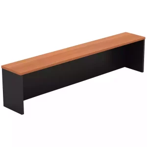 OM DESK RECEPTION HOB TOP 1800 X 300 X 380MM CHERRY/CHARCOAL