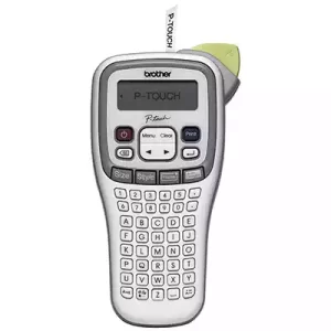 BROTHER PT-H105 P-TOUCH HANDHELD PORTABLE LABEL MAKER WHITE/GREY