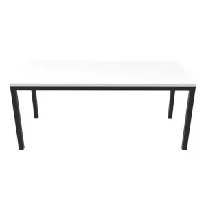 RAPIDLINE STEEL FRAME TABLE 1800 X 750MM NATURAL WHITE
