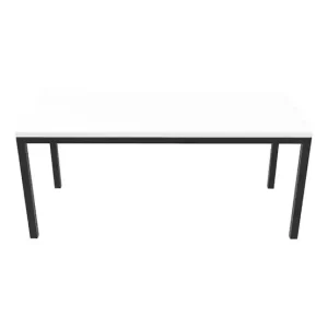 RAPIDLINE STEEL FRAME TABLE 1800 X 900MM NATURAL WHITE